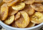 Zimt Zucker Luftfritteuse Bananenchips