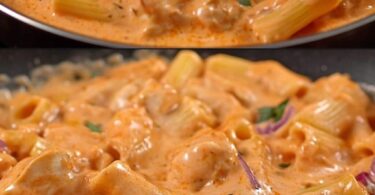 Cremige Pasta mit Tomatensoße – schnell gemacht und soooo lecker! 😋🍝