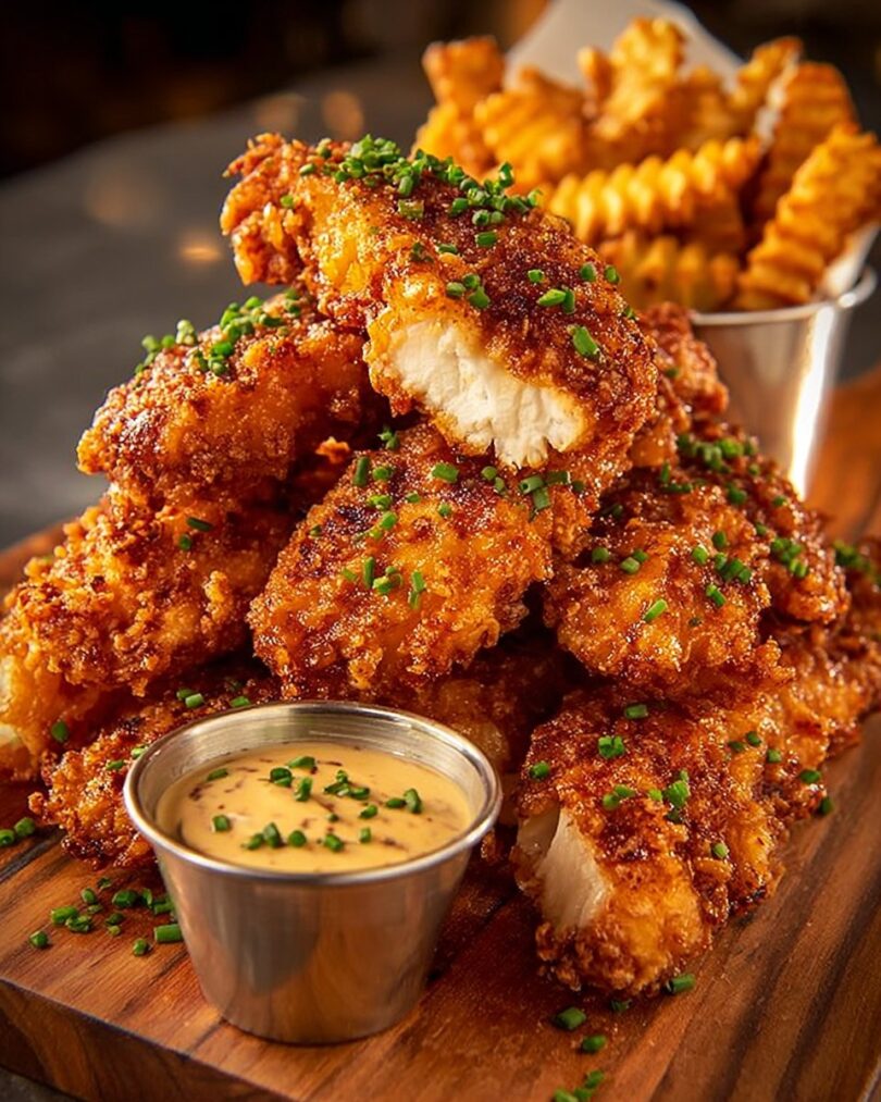 🍗 Super knusprige Hähnchenstreifen