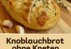 Knoblauchbrot ohne Kneten