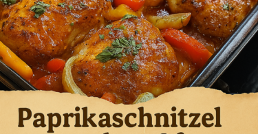 🔥 Paprikaschnitzel aus dem Ofen – zart, würzig & mit goldbrauner Käsekruste!