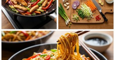 Chinesische Nudeln mit Hähnchenfleisch – blitzschnell und lecker