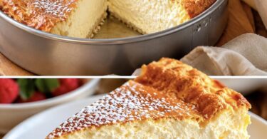 Käsekuchen mit Vanillepudding – cremig, himmlisch & einfach unwiderstehlich 😍🍰