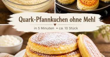 Quark Pfannkuchen ohne Mehl in 5 Minuten 🥞✨