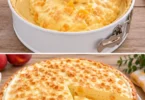 Pfirsichkuchen mit Schmand-Quark-Füllung und Mandelblättchen